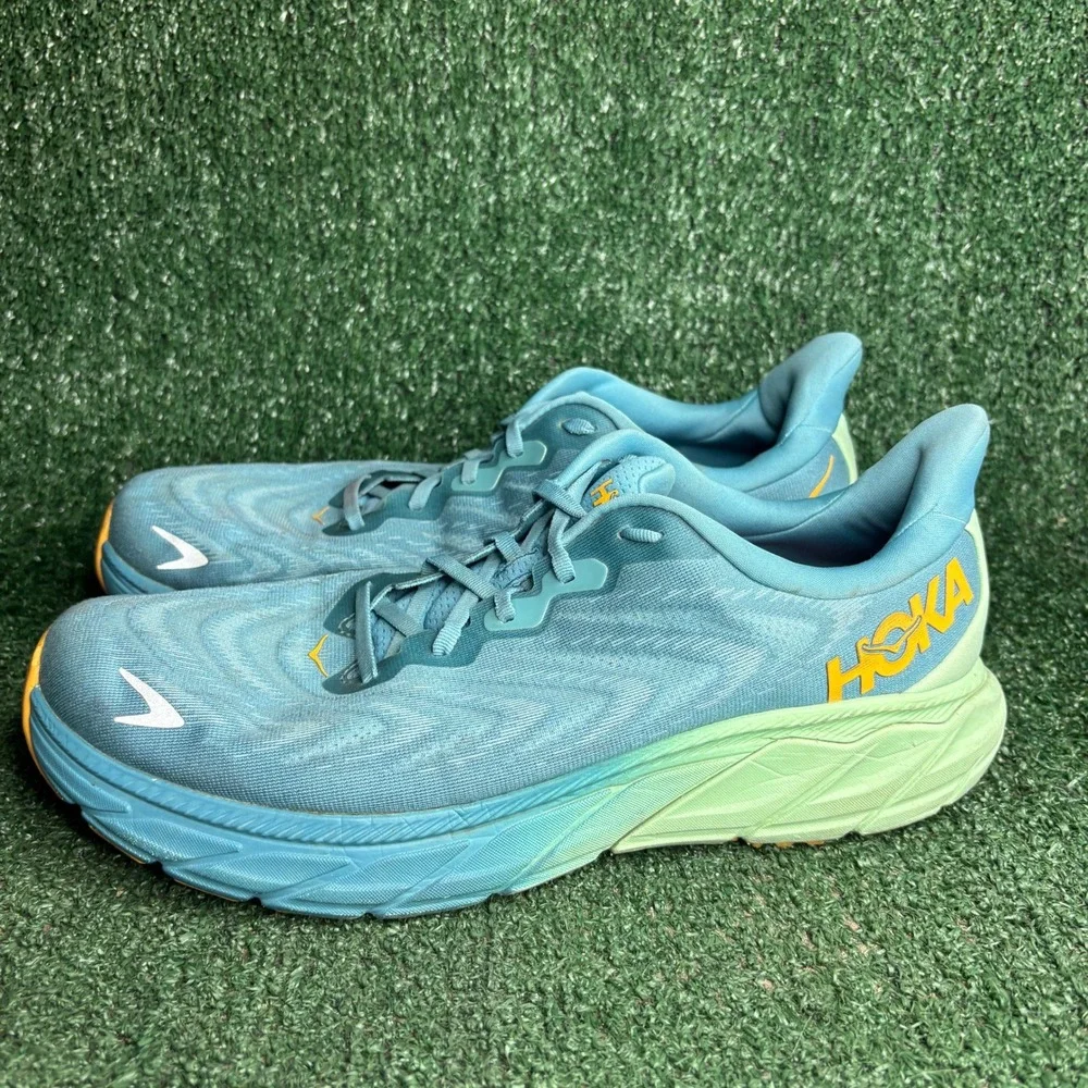 Hoka Arahi 6 Stability Cushioned Lightweight Road Running Shoes Blue Mens 12.5 D